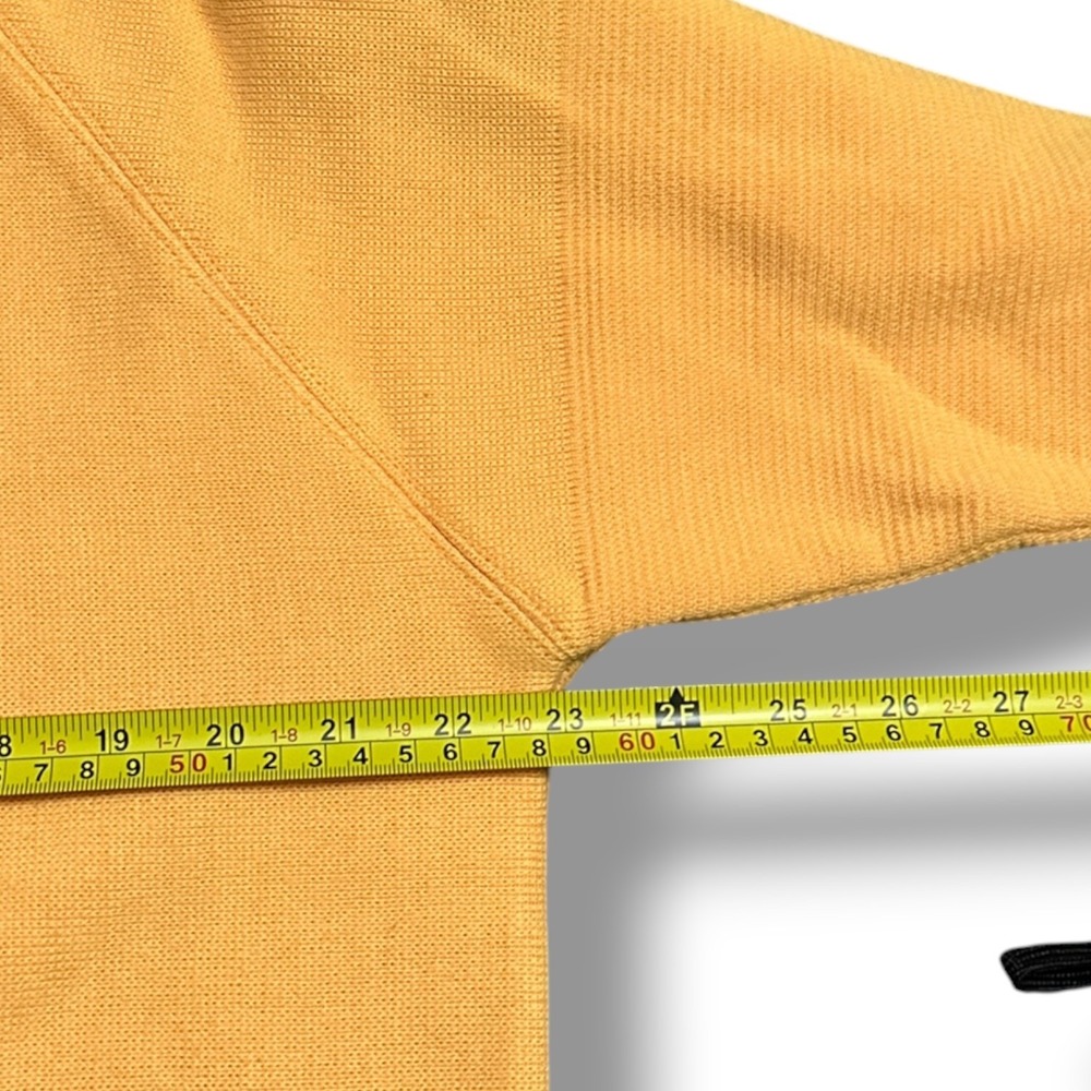 Vintage Bogner Yellow Wool Blend Sweater Embroidered Mock Neck Ski Men's M Ski - Picture 8 of 10